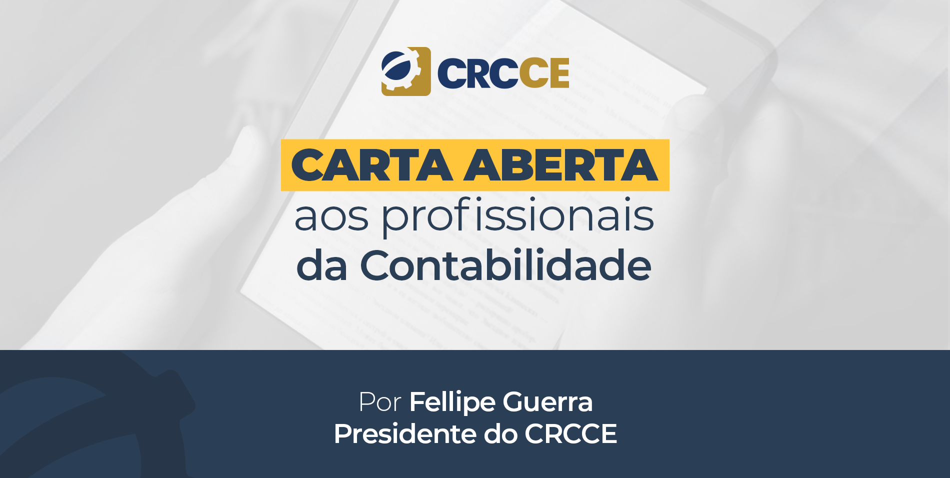 Carta aberta aos Profissionais da Contabilidade do Ceará