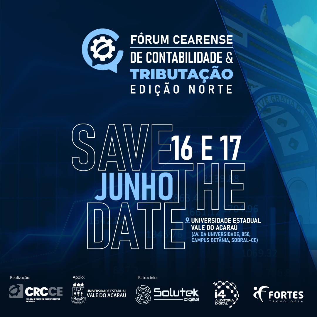 Save The Date! Fórum de Contabilidade e Tributação – Ed. Norte