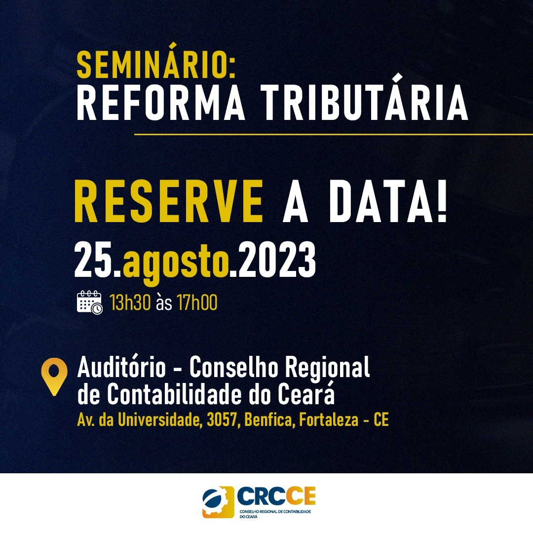 Convite: Seminário sobre Reforma Tributária