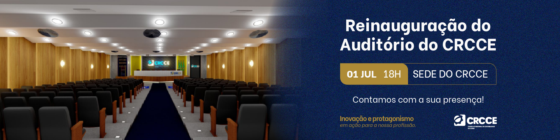 CRCCE reinaugura auditório com palestra sobre Reforma Tributária e lançamento de clube de benefícios para a classe contábil