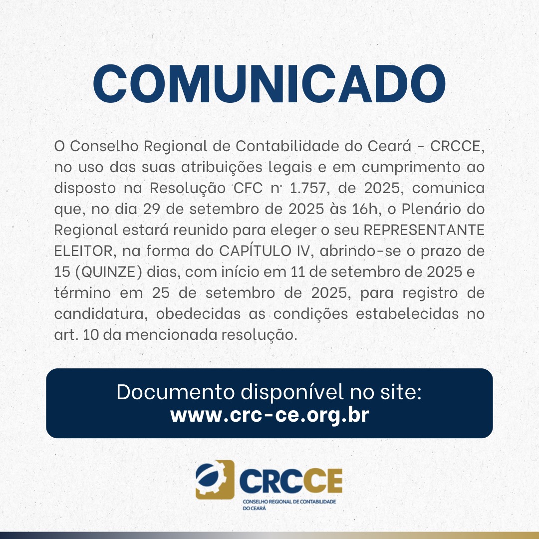 Representante Eleitor – Edital de Convocação