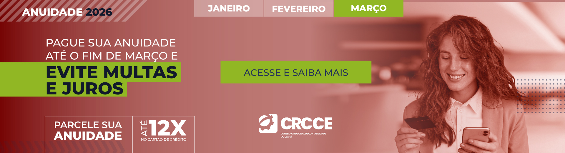 Anuidade 2026: conheça os descontos previstos para este ano