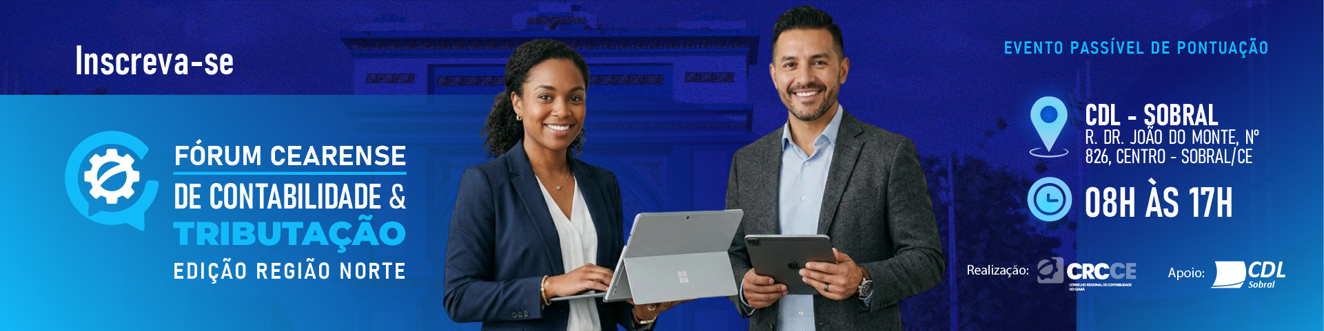 Sobral recebe grandes nomes da contabilidade em Fórum Cearense de Tributação no dia 8 de maio
