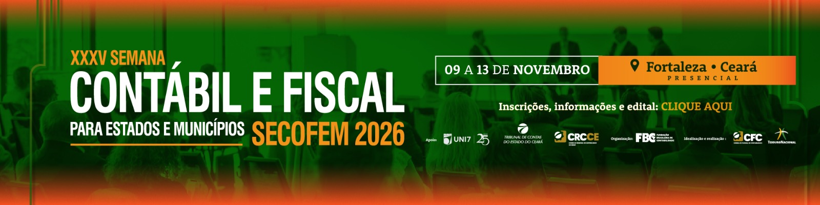 XXXV Secofem será realizada em Fortaleza (CE) em novembro